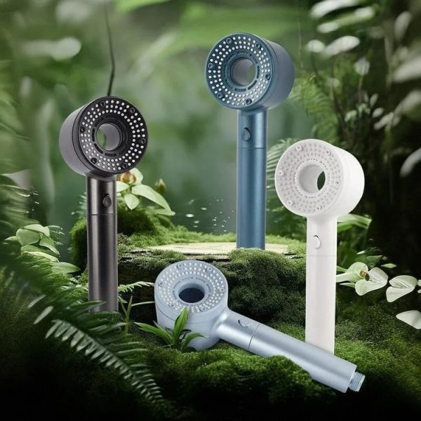 High-Pressure Handheld Shower Head With 5 Spray Modes Filtered Showerhead, Spec: Basic Silver - Image 2