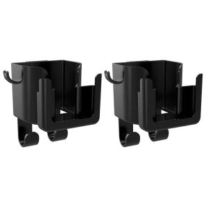 2pcs Car Multifunctional Cup Holder Storage Hook Mobile Phone Holder (Black)