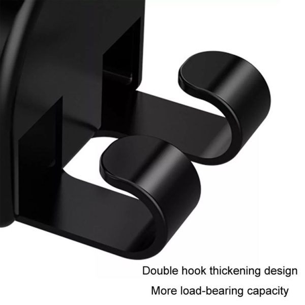 2pcs Car Multifunctional Cup Holder Storage Hook Mobile Phone Holder (Black) - Image 5