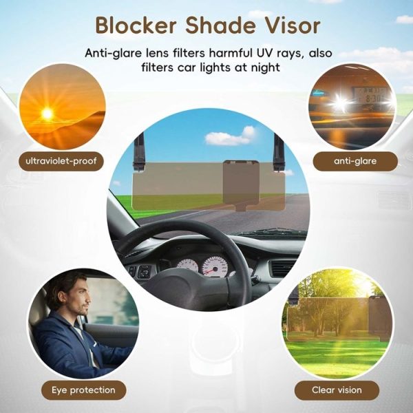 29.5x9.5cm Car Anti-Glare Sun Visor - Image 4
