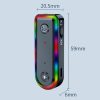 Q3 2-in-1 RGB Light Bluetooth Audio Receiver Launcher Car Audio Adapter - Image 3