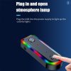 Q3 2-in-1 RGB Light Bluetooth Audio Receiver Launcher Car Audio Adapter - Image 8