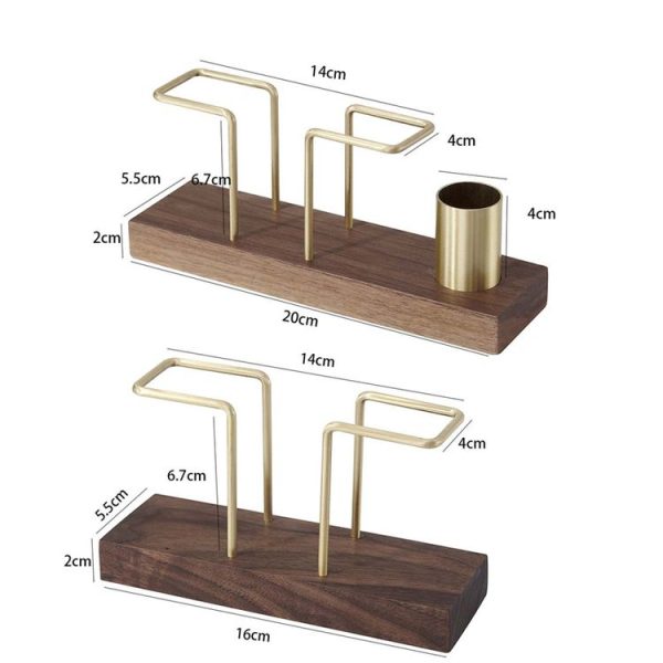 Beech Wood A Type Vertical Napkin Holder Dining Restaurant Kitchen Table Decor For Paper Napkins, Mail, Bills - Image 3