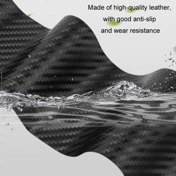 4pcs / Set Car Door Sill Strip PVC Anti-scratch Anti-dirt Protective Film (Carbon Fiber Black) - Image 4