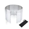 AOTU AT6344-1 10pcs / Set Outdoor Camping With Pins Aluminum Stove Windshield