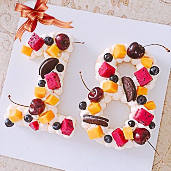 Digital Silicone Cake Baking Mold DIY Making Cookie Mould, Specification: Number 0 - Image 6