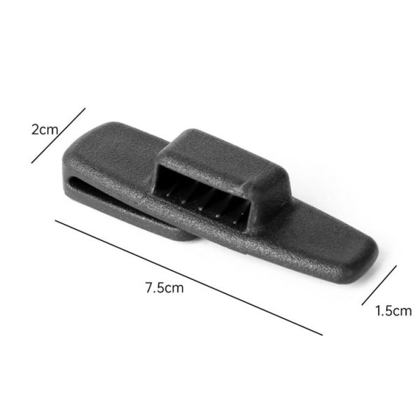 1pair Car Seat Belt Adhesive Buckle Fastener Adjustment Limiter - Image 3