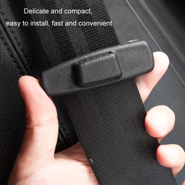 1pair Car Seat Belt Adhesive Buckle Fastener Adjustment Limiter - Image 6