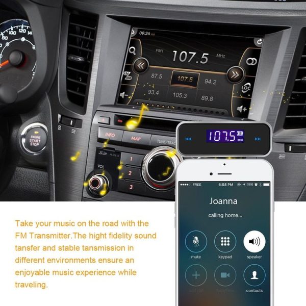 FM-01 3.5mm Music Audio FM Transmitter Mini Wireless Car MP3 Player - Image 6