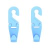 2pcs Mini Car Seat Back Plastic Hook (Random Color Delivery)
