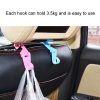 2pcs Mini Car Seat Back Plastic Hook (Random Color Delivery) - Image 6