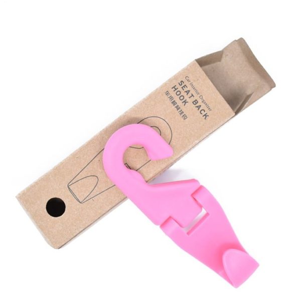 2pcs Mini Car Seat Back Plastic Hook (Random Color Delivery) - Image 7
