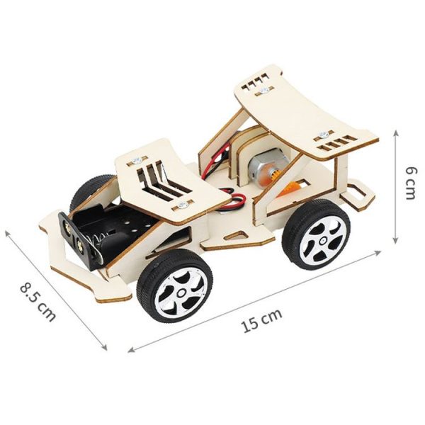 Children Electrical Racing Car Model DIY Technology Small Productions Creator Material Kit - Image 4