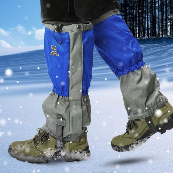 AOTU AT8901 1pair Outdoor Hiking Waterproof Snowproof Shoe Cover Hiking Desert Sandproof Foot Cover, Size: M Red - Image 2