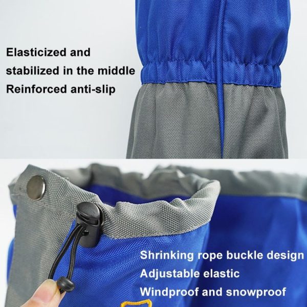 AOTU AT8901 1pair Outdoor Hiking Waterproof Snowproof Shoe Cover Hiking Desert Sandproof Foot Cover, Size: M Red - Image 4