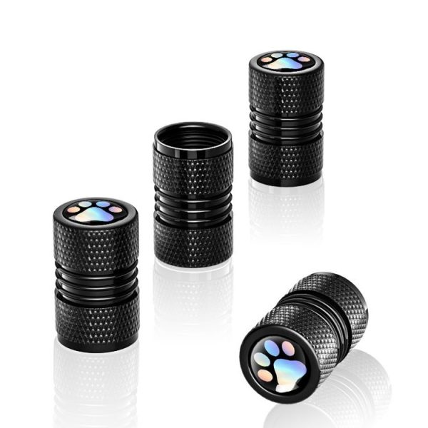 4pcs / Set Bear Claw Car Tire Modification Valve Protective Cap (Black) - Image 3