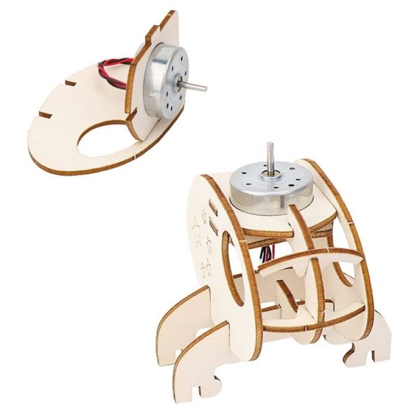 DIY Solar Helicopter Technology Small Production Children Wooden Assembled Aircraft Model - Image 4