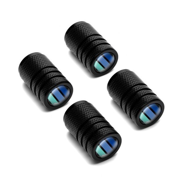 Aluminum Alloy Car Tire Decorative Valve Cap (Black) - Image 3