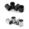 4pcs / Set Zinc Alloy Car Tire Modified Valve Cap (Black) - Image 2