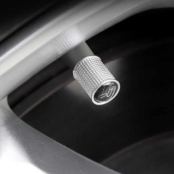 4pcs / Set Zinc Alloy Car Tire Modified Valve Cap (Black) - Image 4