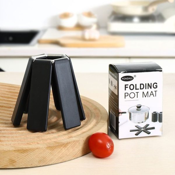 Thickened Folding Anti-scald Heat Insulation Mat Table Placemat Pot Mat (Black) - Image 8