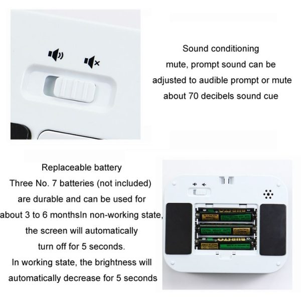 YS LED Rotating Timer IlSent Kitchen Time Manager (White) - Image 4