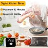 YS LED Rotating Timer IlSent Kitchen Time Manager (White) - Image 9