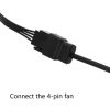 20cm DC5521 Power Adapter To 12V Computer Case 4Pin Fan Cable - Image 4