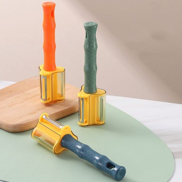 3-in-1 Household Kitchen Vegetable and Fruit Stainless Steel Peeling Knife (Green) - Image 7