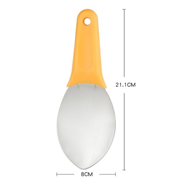 Mango Slicing and Dicing Tool Multifunctional Stainless Steel Fruit Peel Separator (1pcs) - Image 2