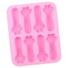 8 Grids Cats Claw DIY Baby Teething Silicone Molds Cake Baking Mould (Pink) - Image 2