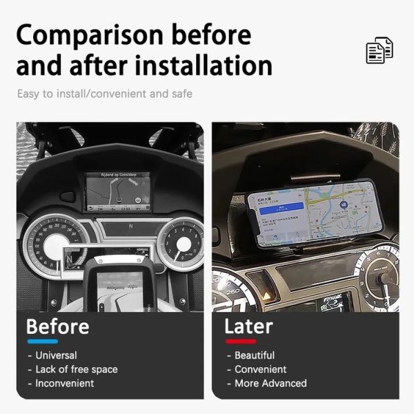 BMW K1600B / K1600GT / K1600GTL Motorcycle Modified Mobile Phone Holder - Image 6