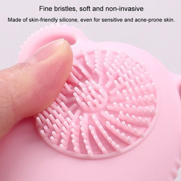 100ml Travel Cleaning Lotion Dispenser Bottle With Washing Brush Cosmetic Shampoo Storage Bottle (Pink) - Image 8