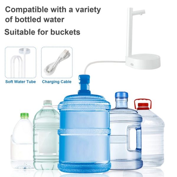 Intelligent Drinking Water Pump Desktop Water Bottle Dispenser 7 Levels Of Dispensing (White) - Image 7
