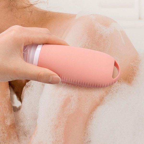 100ml Shower Bath Brush Dispenser Bottle Travel Portable Shampoo Cosmetic Lotion Dispenser Bottle (Orange) - Image 11