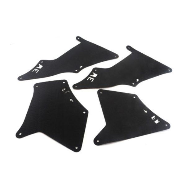 Front Wheel Fender Leather Lining for 03-17 Toyota Prado 2700 4000 (Black) - Image 2