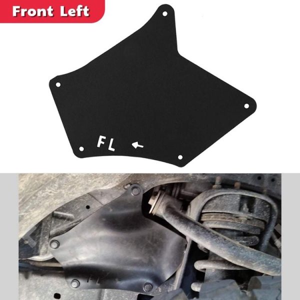 Front Wheel Fender Leather Lining for 03-17 Toyota Prado 2700 4000 (Black) - Image 5