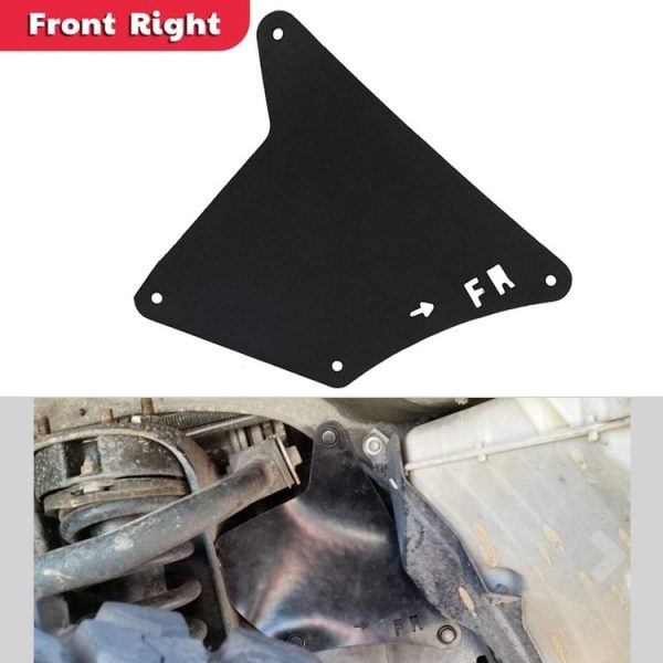 Front Wheel Fender Leather Lining for 03-17 Toyota Prado 2700 4000 (Black) - Image 6