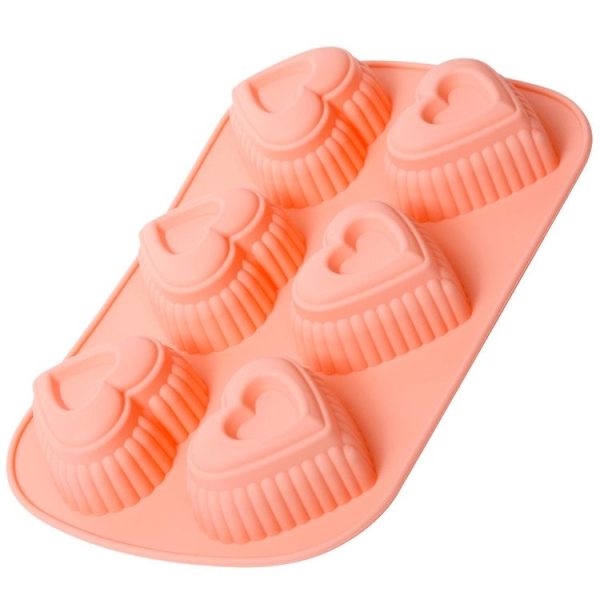 Cheese Jelly Cake Mold Household Silicone Mousse Baking Tray (Love)