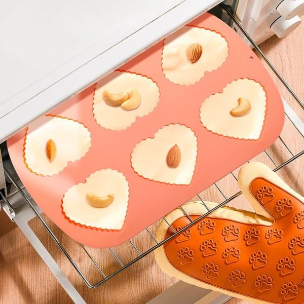 Cheese Jelly Cake Mold Household Silicone Mousse Baking Tray (Love) - Image 10