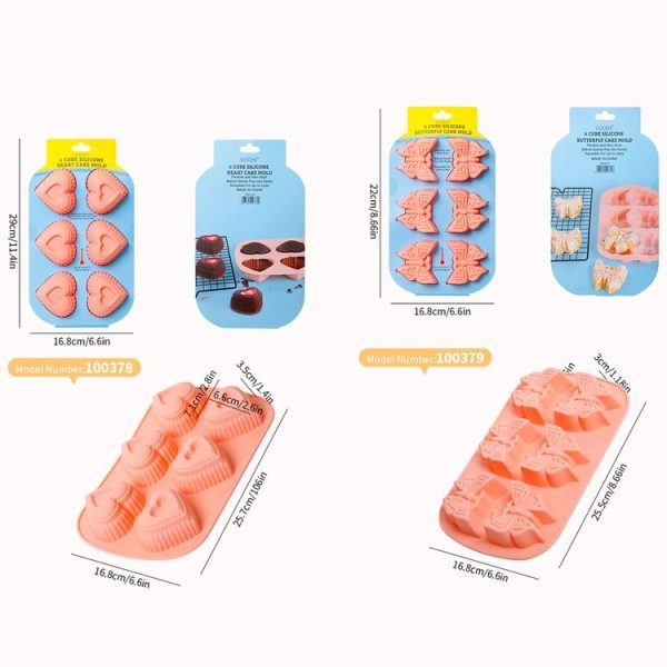 Cheese Jelly Cake Mold Household Silicone Mousse Baking Tray (Love) - Image 2