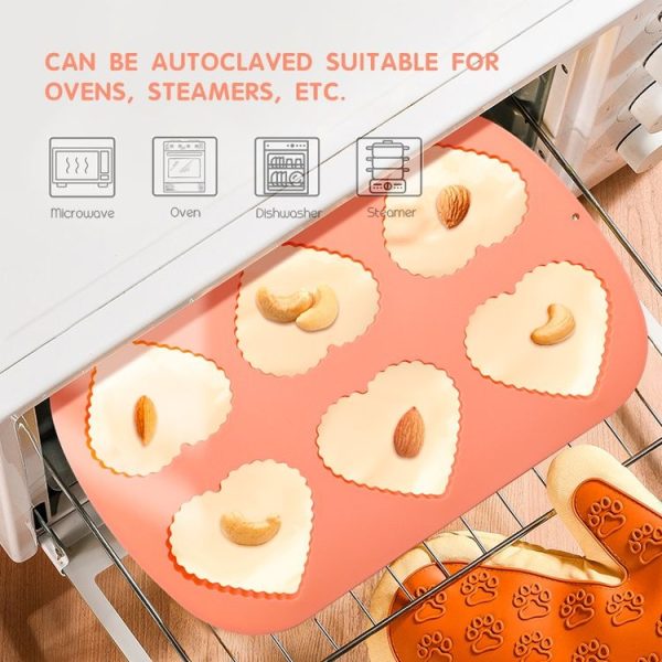 Cheese Jelly Cake Mold Household Silicone Mousse Baking Tray (Love) - Image 3