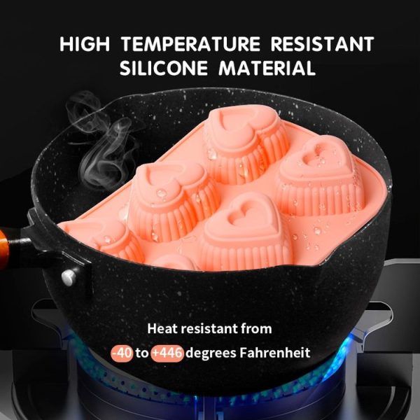Cheese Jelly Cake Mold Household Silicone Mousse Baking Tray (Love) - Image 4