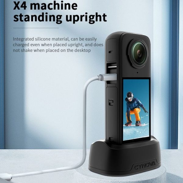 Insta360 X4 CYNOVA Silicone Base Upright Holder Desktop Support Stand - Image 5