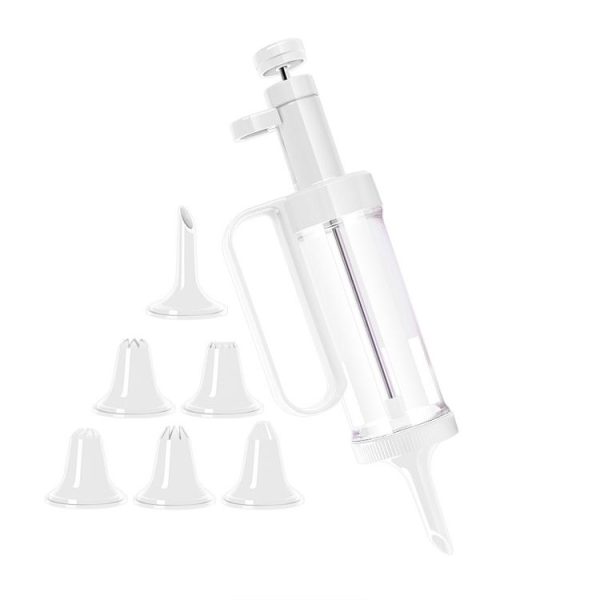Cookie Biscuit Mold Decorator Set Baking Decoration Nozzle Tools (White)