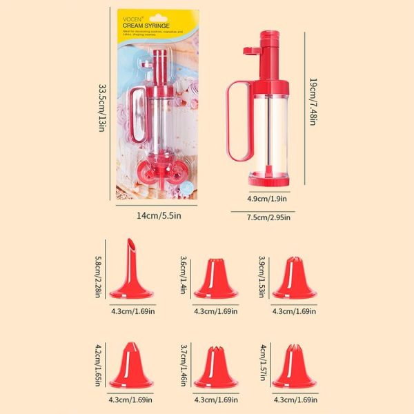 Cookie Biscuit Mold Decorator Set Baking Decoration Nozzle Tools (White) - Image 3