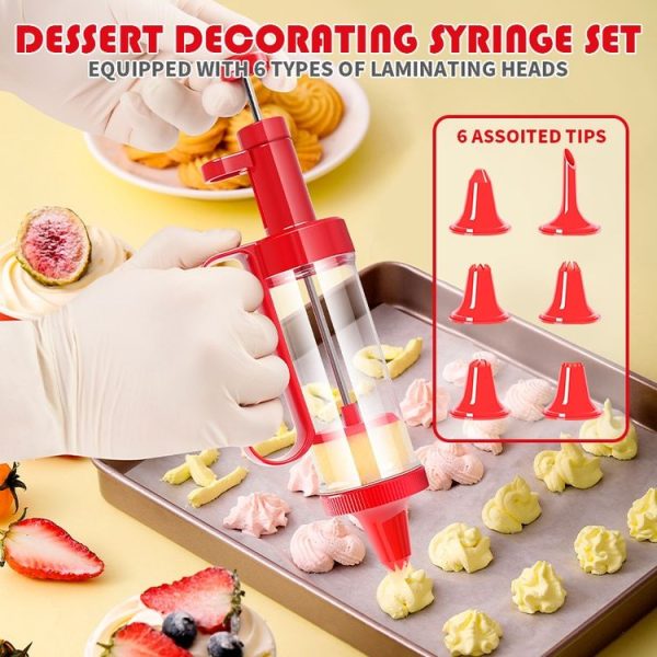 Cookie Biscuit Mold Decorator Set Baking Decoration Nozzle Tools (White) - Image 4