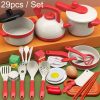 29pcs / Set Children Simulation Kitchen Cooking Toys Pretend Play Educational Toys Set