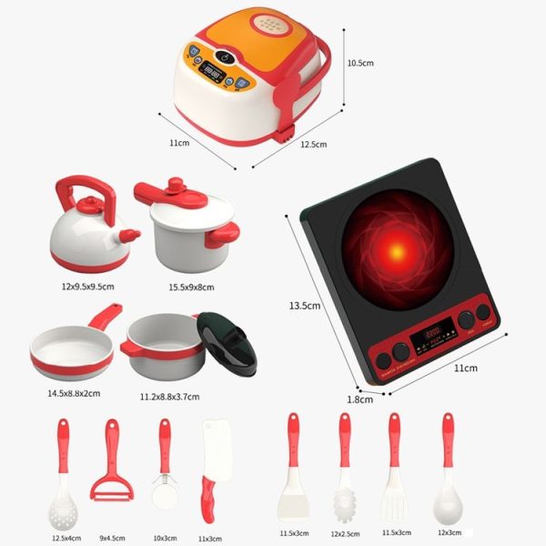 29pcs / Set Children Simulation Kitchen Cooking Toys Pretend Play Educational Toys Set - Image 3