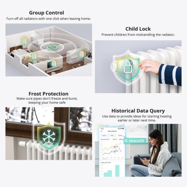 SONOFF TRVZB Zigbee Temperature Control Valve Intelligent Heating Anti-freezing APP Remote Control - Image 4